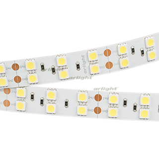 Лента RT 2-5000 24V Warm3000 2x2 (5060, 600 LED, LUX) (Arlight, 28.8 Вт/м, IP20) | Arlight 028654