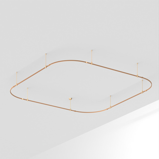 Основание ART-APRIORI-QUADRAT-SOFT-ROD-400-3500x3500 (GD) (Arlight, IP20 Металл) | Arlight 048516