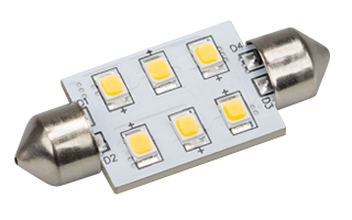 Автолампа ARL-F37-6E Warm White (10-30V, 6 LED 2835) (ANR, Открытый) | Arlight 019428