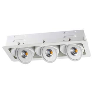 357582 SPOT NT18 112 белый Ввстраиваемый светильник IP20 LED 3000K 3*15W 85-265V GESSO | Novotech NT357582