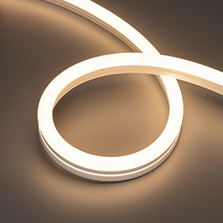 Лента герметичная MOONLIGHT-SIDE-A140-12x24mm 24V Warm3000 (9.6 W/m, IP68, 0,5m, wire x1) (Arlight, Образец) | Arlight 055550
