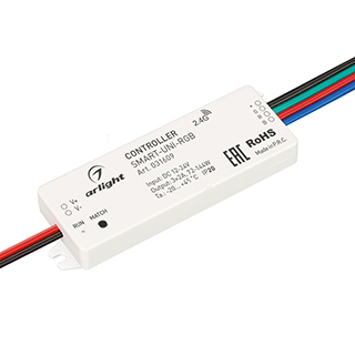 Контроллер SMART-UNI-RGB (12-24V, 3x2A, 2.4G) (Arlight, IP20 Пластик) | Arlight 031609