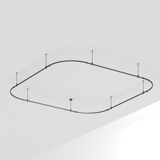 Основание ART-APRIORI-QUADRAT-SOFT-ROD-400-3500x3500 (BK) (Arlight, IP20 Металл) | Arlight 048518