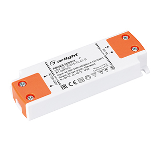 Блок питания ARV-SP-24015-FLAT-B (24V, 0.63A, 15W) (Arlight, IP20 Пластик) | Arlight 029376(1)