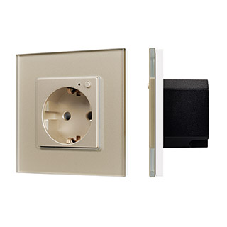 Розетка электрическая с Zigbee управлением SCT-OMALI-EUZB1-PL-GD (240V, 16A, Zigbee) (Arlight, -) | Arlight 050218