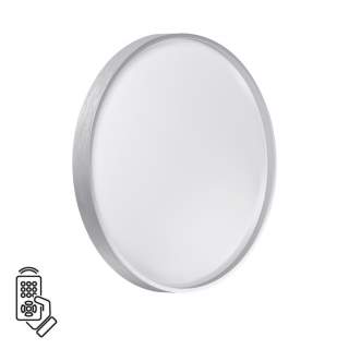 7784/DL TAN SN 000 Светильник пластик/белый/серебро LED 48Вт 3000-6000К D398 IP43 пульт ДУ GABY | Sonex SN7784/DL