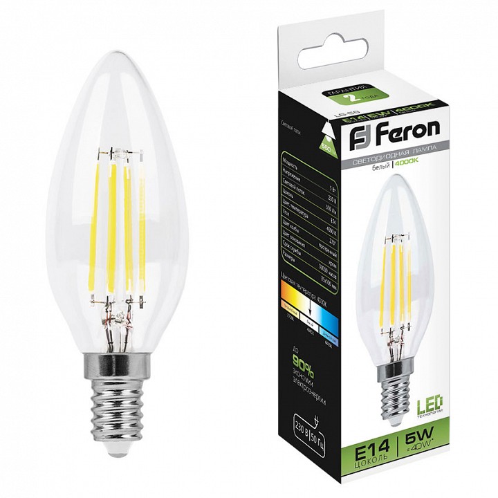 Лампа светодиодная Feron LB-58 E14 5Вт 4000K 25573 | Feron FE25573