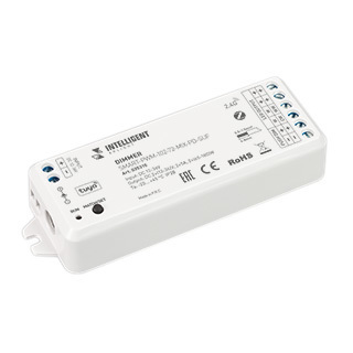 INTELLIGENT ARLIGHT Диммер SMART-PWM-102-72-MIX-PD-SUF (12-36V, 2x5A, ZB, 2.4G) (IARL, Пластик) | Arlight 035310