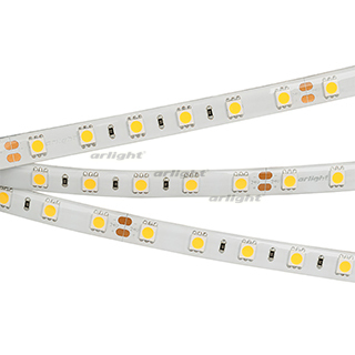 Лента RTW 2-5000SE 24V White 2x (5060, 300 LED, LUX) (Arlight, 14.4 Вт/м, IP65) | Arlight 014626
