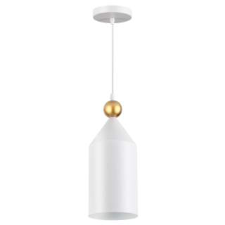 4093/1 PENDANT ODL19 375 белый/золотой Подвес Е27 1*40W BOLLI | Odeon Light OL4093/1