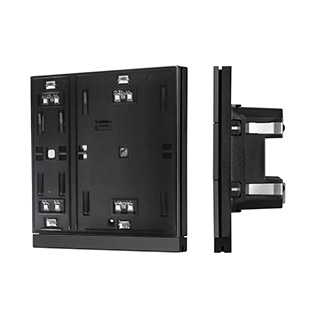 INTELLIGENT ARLIGHT Механизм панели KNX-302-22-IN Black (Bus) (IARL, IP20 Пластик) | Arlight 043108