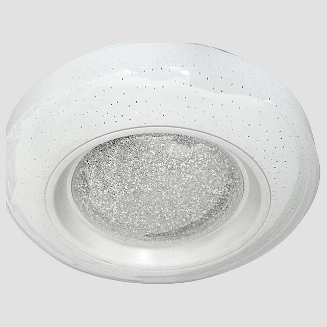Накладной светильник Ambrella Orbital Crystal Sand FS1233 WH/SD 48W D390 | Ambrella AMBRFS1233WHSD48WD390