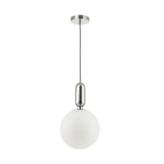 4673/1 PENDANT ODL20 308 хром/белый Подвес E27 1*40W (тип лампы СВЕЧА ) 220V OKIA | Odeon Light OL4673/1