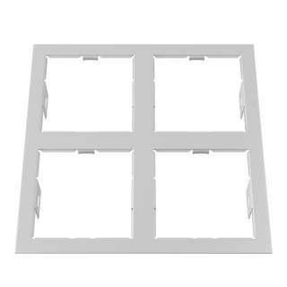 214546 Рамка DOMINO QUADRO 2х2 MR16 БЕЛЫЙ (в комплекте) | Lightstar LS214546
