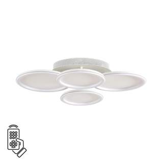 8380/95CL LEDIO LN белый, металл/акрил Умная люстра потолочная с ПДУ и голосовым управлением LED 95W 3000-6500К 220V ALIS SMART | Lumion LN8380/95CL