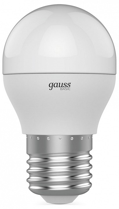 Лампа светодиодная Gauss Basic E27 7.5Вт 4100K 1053228 | Gauss GA1053228
