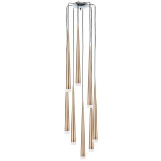 807083 (MD1220A-8GL) Подвес PUNTO 8х25W G9 chrome + champagne (в комплекте) | Lightstar LS807083