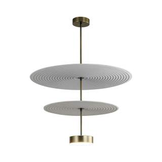 7035/20CA L-VISION ODL25 189 Потолочный светильник металл/фетр/акрил/бронза/белый/серый IP20 1*20W 3000K 220V FELT | Odeon Light OL7035/20CA