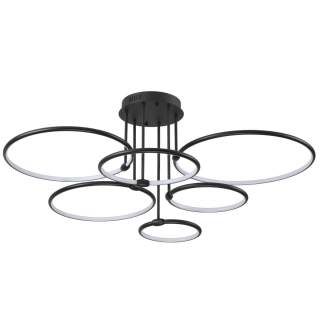 6506/99CL LEDIO LN23 229 чёрный Люстра потолочная с ПДУ LED 156W 3000-6000K 220V URSULA | Lumion LN6506/99CL