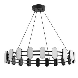 8342/40L LEDIO LN26 226 черный/белый металл/акрил Люстра подвесная LED 40W 4000K 220V OVELA | Lumion LN8342/40L