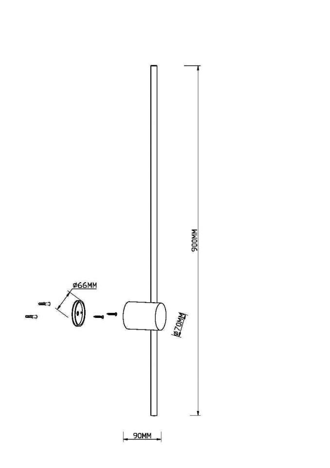 Бра Maytoni Light stick MOD237WL-L11BS3K | Maytoni MYMOD237WL-L11BS3K
