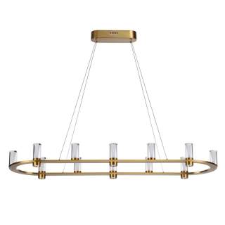 7144/65L HIGHTECH ODL26 Подвесной светильник  античная бронза/акрилл/металл IP20 LED 69W 3830Лм 3000K 180° 220V DEFANCE | Odeon Light OL7144/65L