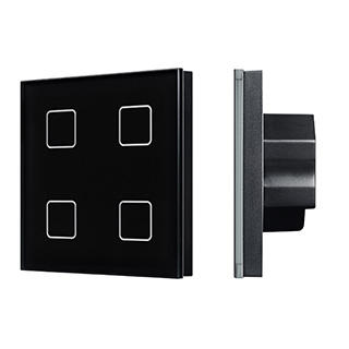 INTELLIGENT ARLIGHT Сенсорная панель DALI-301-11-IN Black (BUS/24V, Backlight) (IARL, IP20 Пластик) | Arlight 046573