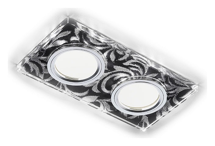 Встраиваемый светильник Ambrella Led S234 S234/2 BK/CH/WH | Ambrella AMBRS2342BKCHWH