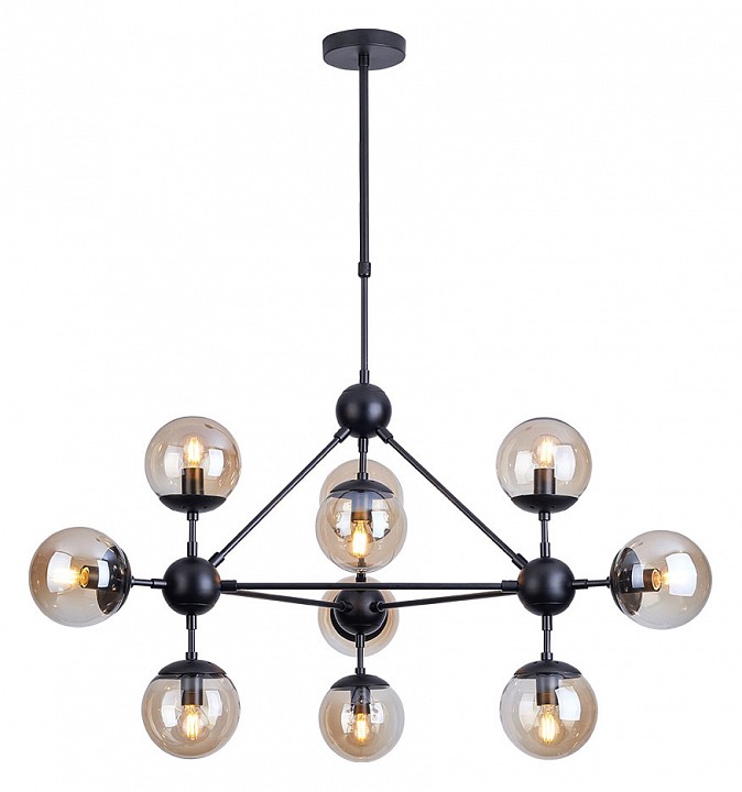 Люстра на штанге Arte Lamp Bolla A1664SP-10BK | Arte Lamp ARA1664SP-10BK