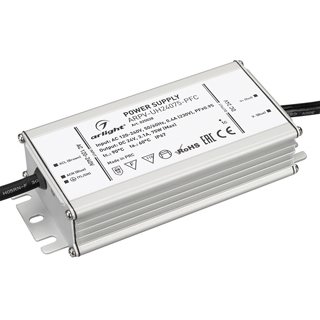 Блок питания ARPV-UH24075-PFC (24V, 3.1A, 75W) (Arlight, IP67 Металл, 7 лет) | Arlight 025028