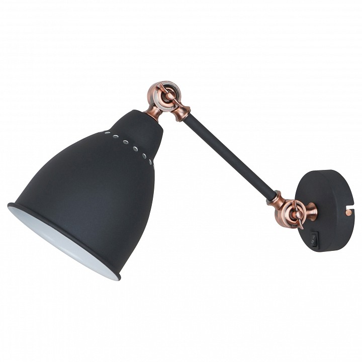 Бра Arte Lamp Braccio A2054AP-1BK | Arte Lamp ARA2054AP-1BK