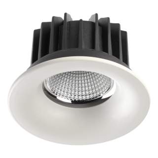 357602 SPOT NT18 464 белый Встраиваемый светильник IP44 LED 3000K 10W 100-265V DRUM | Novotech NT357602