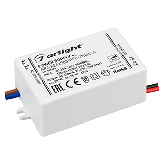 Блок питания ARJ-KE42350-PFC-TRIAC-A (15W, 350mA) (Arlight, IP44 Пластик) | Arlight 028280