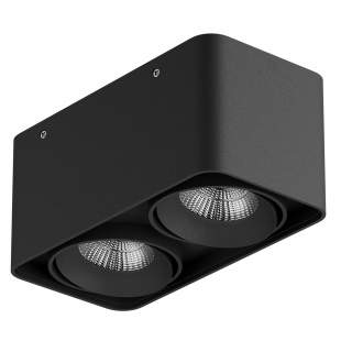 052127-IP65 Светильник MONOCCO LED 2х10W 1200LM 30G ЧЕРНЫЙ 4000K (в комплекте) | Lightstar LS052127