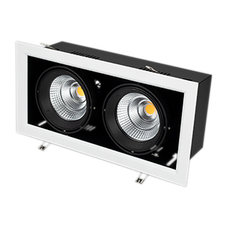 Светильник CL-KARDAN-S375x190-2x25W Day4000 (WH-BK, 30 deg) (Arlight, IP20 Металл) | Arlight 027927