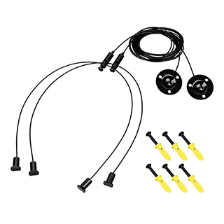 Подвес LINE-6070 2x2m Set BLACK (Pad 9x2mm) (Arlight, Металл) | Arlight 056257