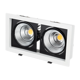 Светильник CL-KARDAN-S283x152-2x25W Day4000 (WH-BK, 30 deg) (Arlight, IP20 Металл) | Arlight 027924