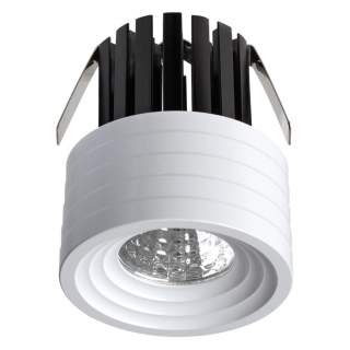 357699 SPOT NT18 269 белый Встраиваемый светильник IP20 LED 3000K 3W 160-265V DOT | Novotech NT357699