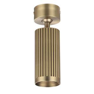 7013/1C HIGHTECH ODL25 343 Потолочный св-к поворотный на 360° металл/под латунь IP20 LED GU10 10W 220V MANCHESTER | Odeon Light OL7013/1C