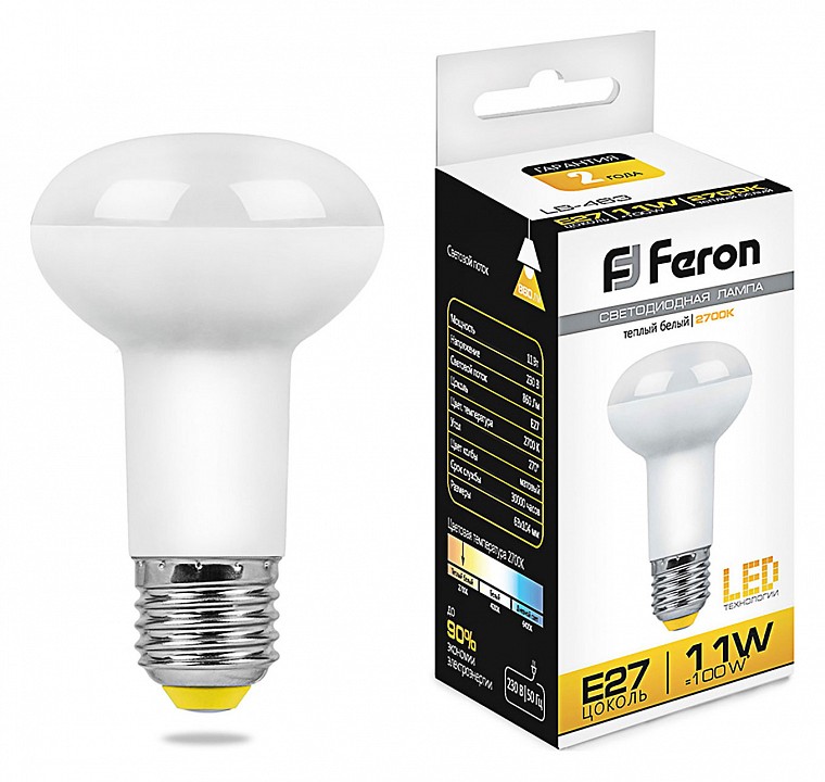 Лампа светодиодная Feron LB-463 E27 11Вт 2700K 25510 | Feron FE25510