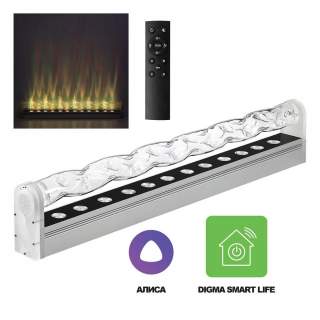 7027/16FL HIGHTECH ODL25 307 Напольный переносной св-к (вкл в розетку) IP20 LED 16W RGBCW с ПДУ/DIGMA SMART LIFE (АЛИСА) A110-240V WATERFALL | Odeon Light OL7027/16FL