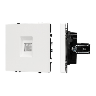 Механизм компьютерной розетки SCT-NOBE-MPC1-SFPL-WH (RJ-45, CAT6) (Arlight, -) | Arlight 054304