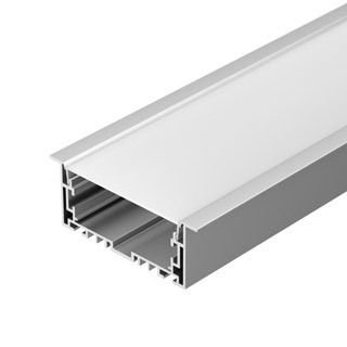 Профиль с экраном S2-LINIA94-F-2500 ANOD+OPAL (Arlight, Алюминий) | Arlight 021178(1)