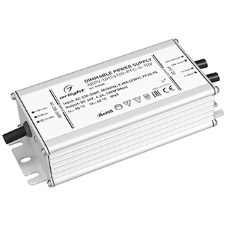 Блок питания ARPV-UH24100-PFC-0-10V (24V, 4.2A, 100W) (Arlight, IP67 Металл, 7 лет) | Arlight 030284