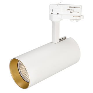 Светильник SP-POLO-TRACK-LEG-R85-15W White5000 (WH-GD, 40 deg) (Arlight, IP20 Металл) | Arlight 027463