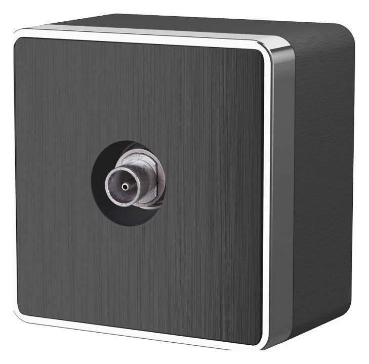 ТВ-розетка Werkel Gallant (графит рифленый) W5083004 | Werkel WRKa051343