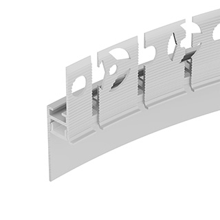 Профиль PLINTUS-FANTOM-BENT-H20-SIDE-2000 WHITE (Arlight, Алюминий) | Arlight 043674