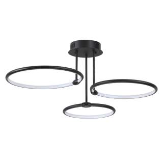 6506/66CL LEDIO LN23 229 чёрный Люстра потолочная с ПДУ LED 66W 3000-6000K 220V URSULA | Lumion LN6506/66CL