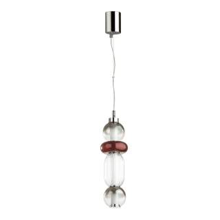 4826/18L PENDANT ODL21 321 хром/дымчатый/бордо/прозрачный Подвес LED 18W BEANS | Odeon Light OL4826/18L