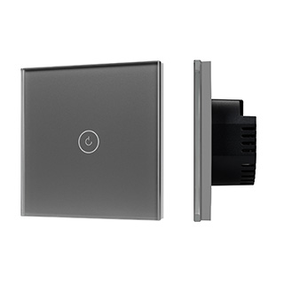 Выключатель сенсорный SWT-OMALI-S01-ZB-GR (250V, 10A, Zigbee) (Arlight, Стекло) | Arlight 050036